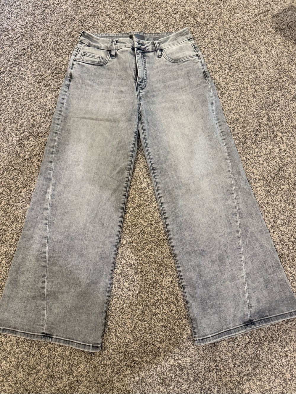 Kut from the Kloth Gray Wide Leg Jeans